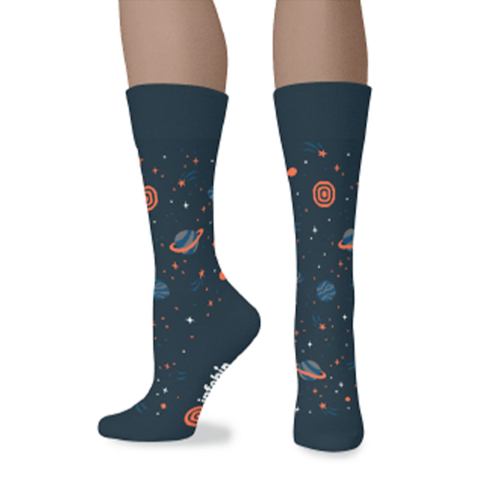 Flagship Cotton Crew Socks (Planets)