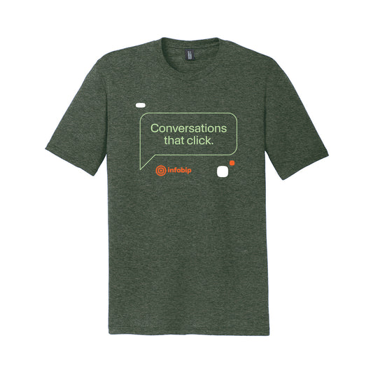 District Perfect Tri Tee (Heathered Green Forest)